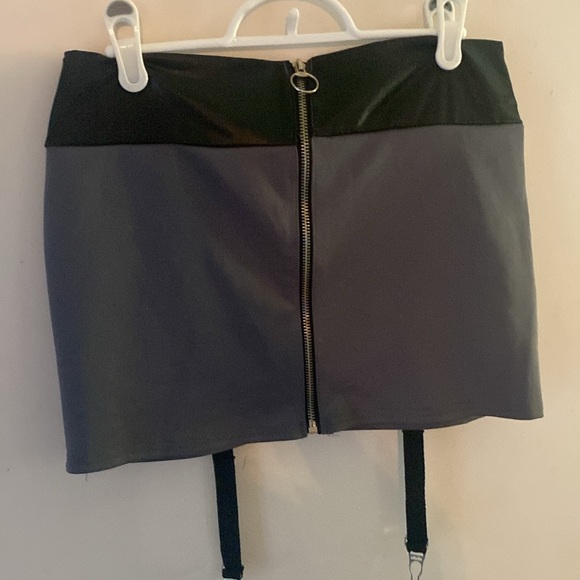 DARQUE by coquette. bondage style mini skirt - Picture 2 of 6